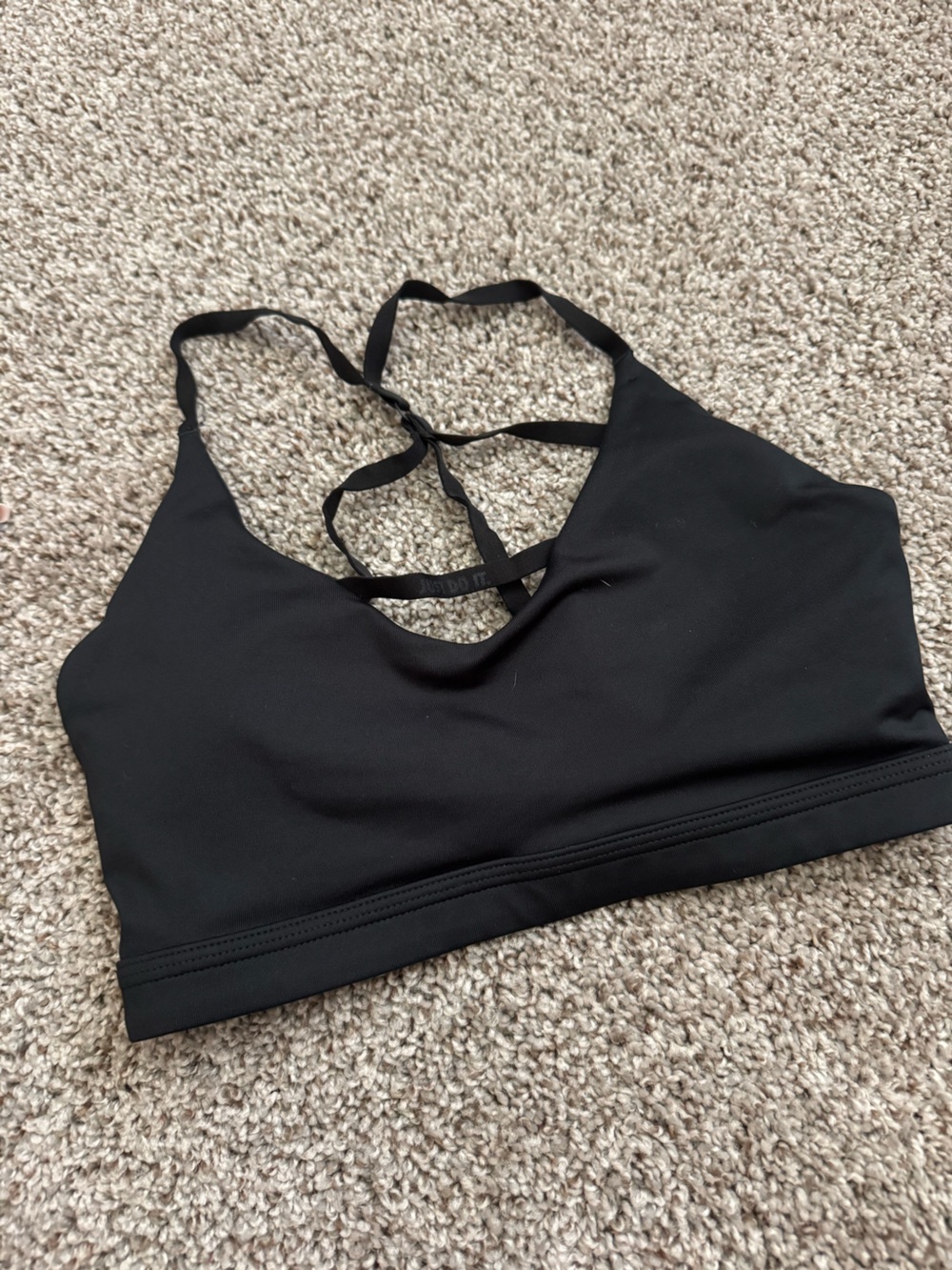 Nike Women Black Strappy Sports Bra